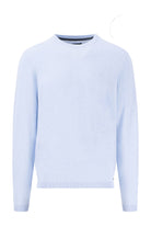 Fynch Hatton Air Cotton Crew Neck Jumper - Summer Breeze