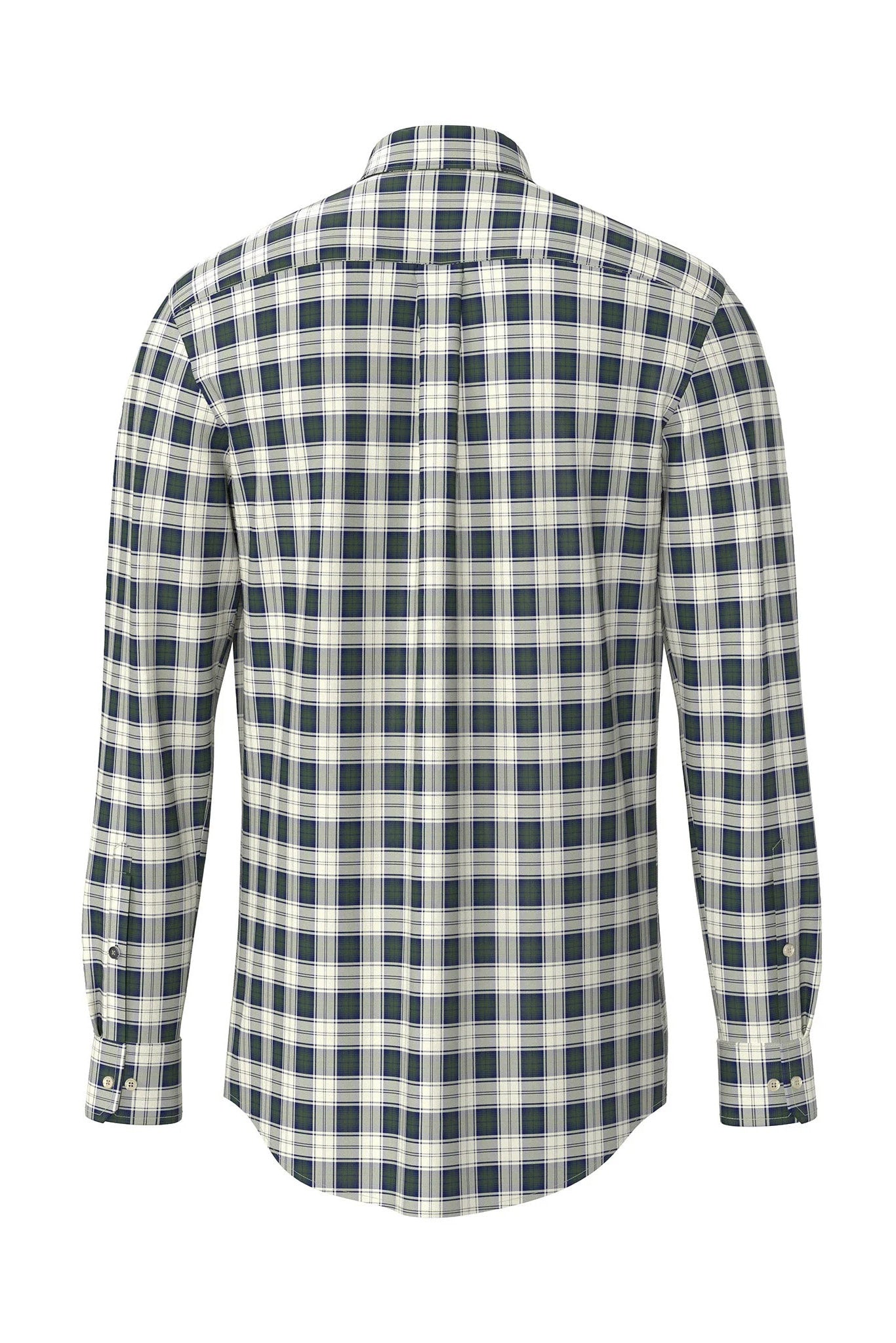 Fynch Hatton Button-Down Check Shirt - Dark Leaf