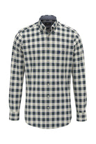 Fynch Hatton Button-Down Check Shirt - Dark Leaf