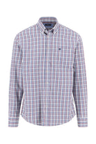 Fynch Hatton Button-Down Check Shirt - Deep Merlot