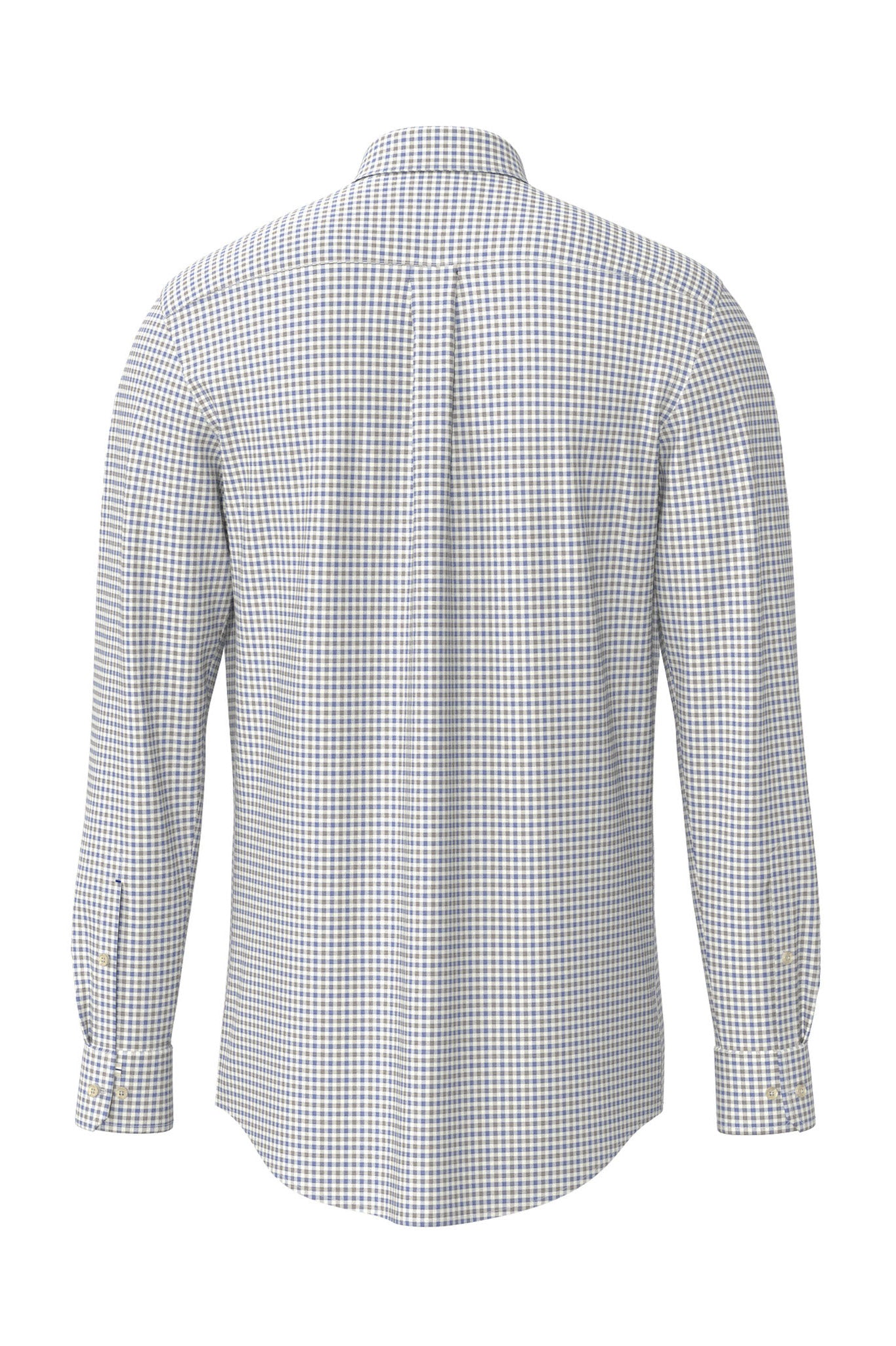 Fynch Hatton Button-Down Check Shirt - Harbor Blue