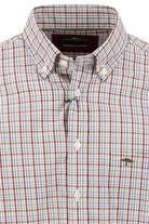 Fynch Hatton Button-Down Colourful Check Shirt - Brick