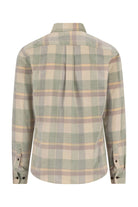 Fynch Hatton Button-Down Corduroy Check Shirt - Dark Leaf