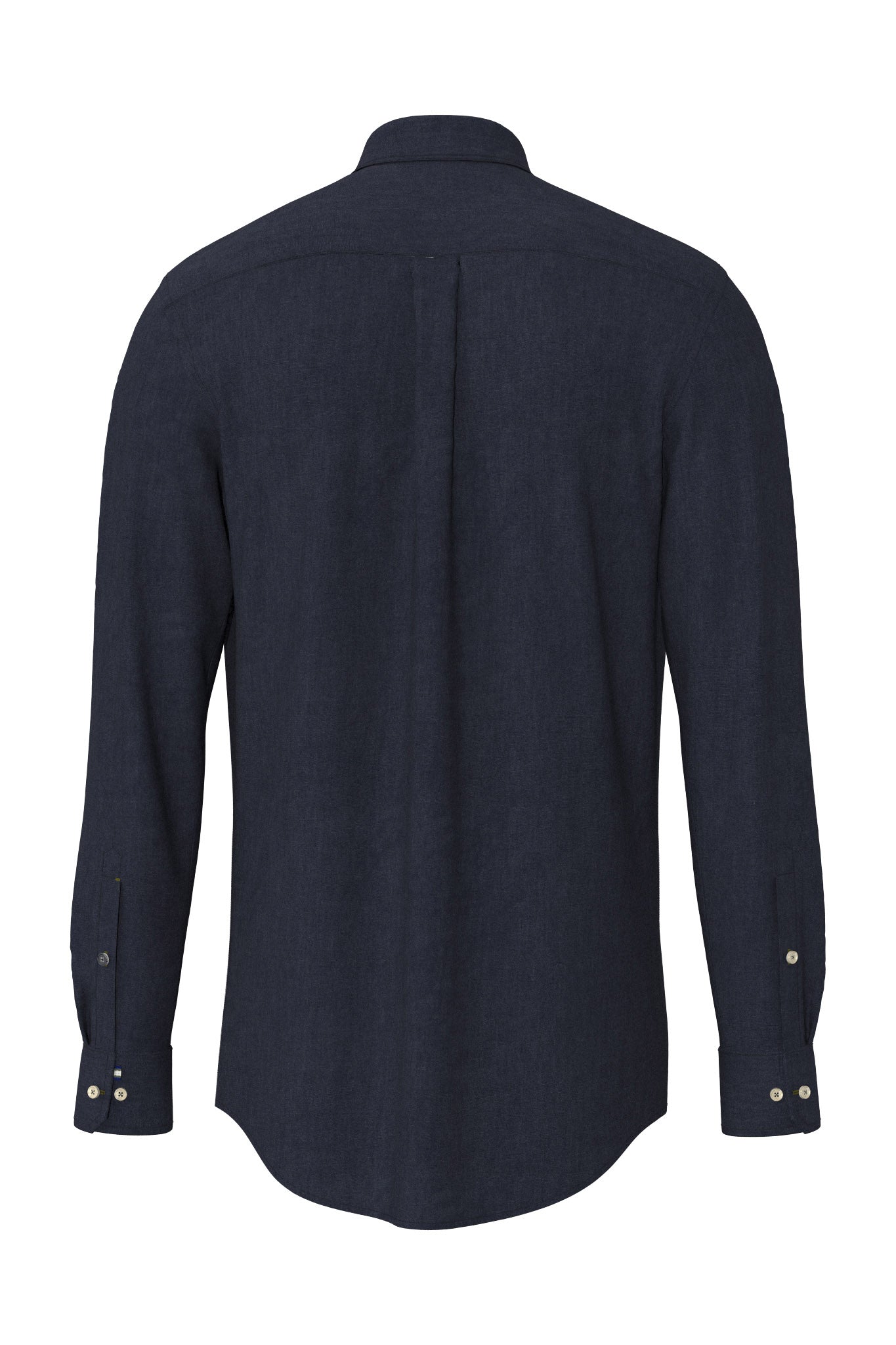 Fynch Hatton Button-Down Dark Denim Shirt - Navy