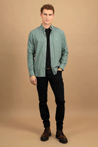 Fynch Hatton Button-Down Flannel Shirt - Dark Ivy