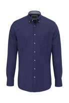 Fynch Hatton Button-Down Flannel Shirt - Navy