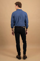 Fynch Hatton Button-Down Flannel Shirt - Navy