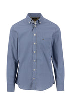 Fynch Hatton Button-Down Neat Print Shirt - Cobalt