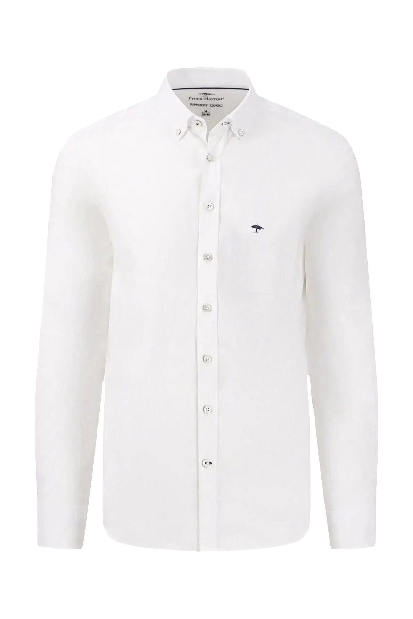 Fynch Hatton Button Down Oxford Shirt - White