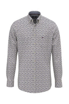 Fynch Hatton Button-Down Print Shirt - Deep Merlot