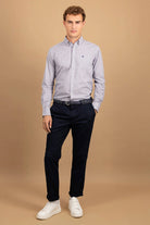 Fynch Hatton Button-Down Print Shirt - Deep Merlot