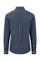 Fynch Hatton Button-Down Two Tone Check Shirt - Cypress