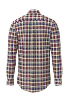 Fynch Hatton Button-Down Washed Oxford Shirt - Deep Merlot