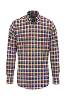 Fynch Hatton Button-Down Washed Oxford Shirt - Deep Merlot