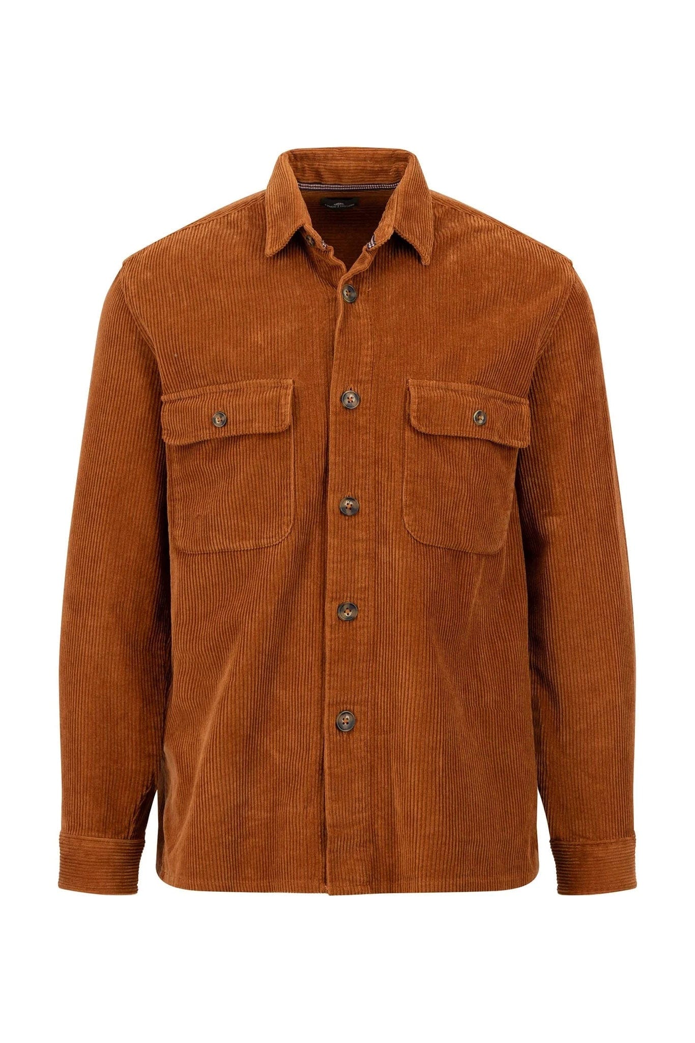 Fynch Hatton Corduroy Cotton Overshirt - Hazel