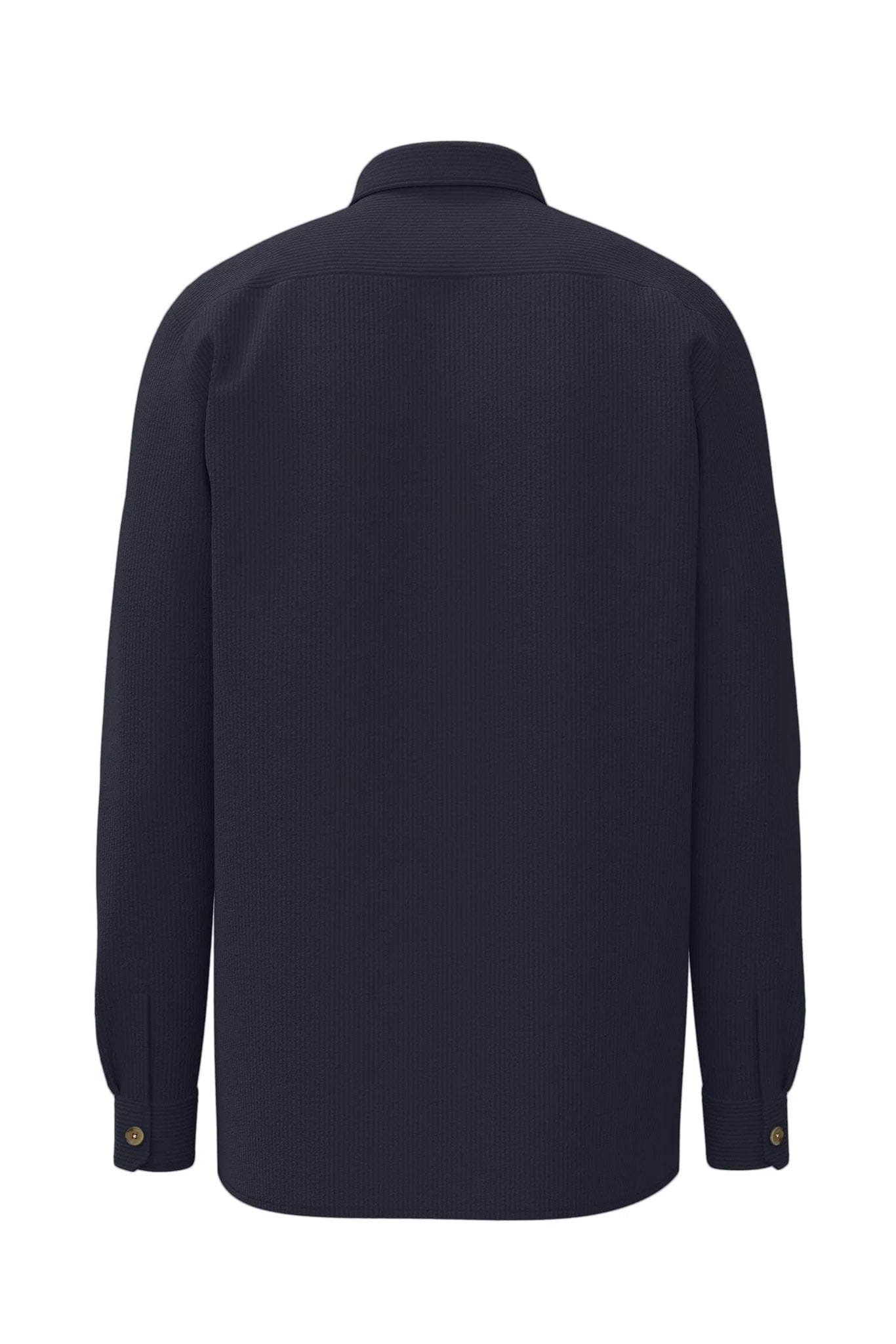 Fynch Hatton Corduroy Cotton Overshirt - Navy