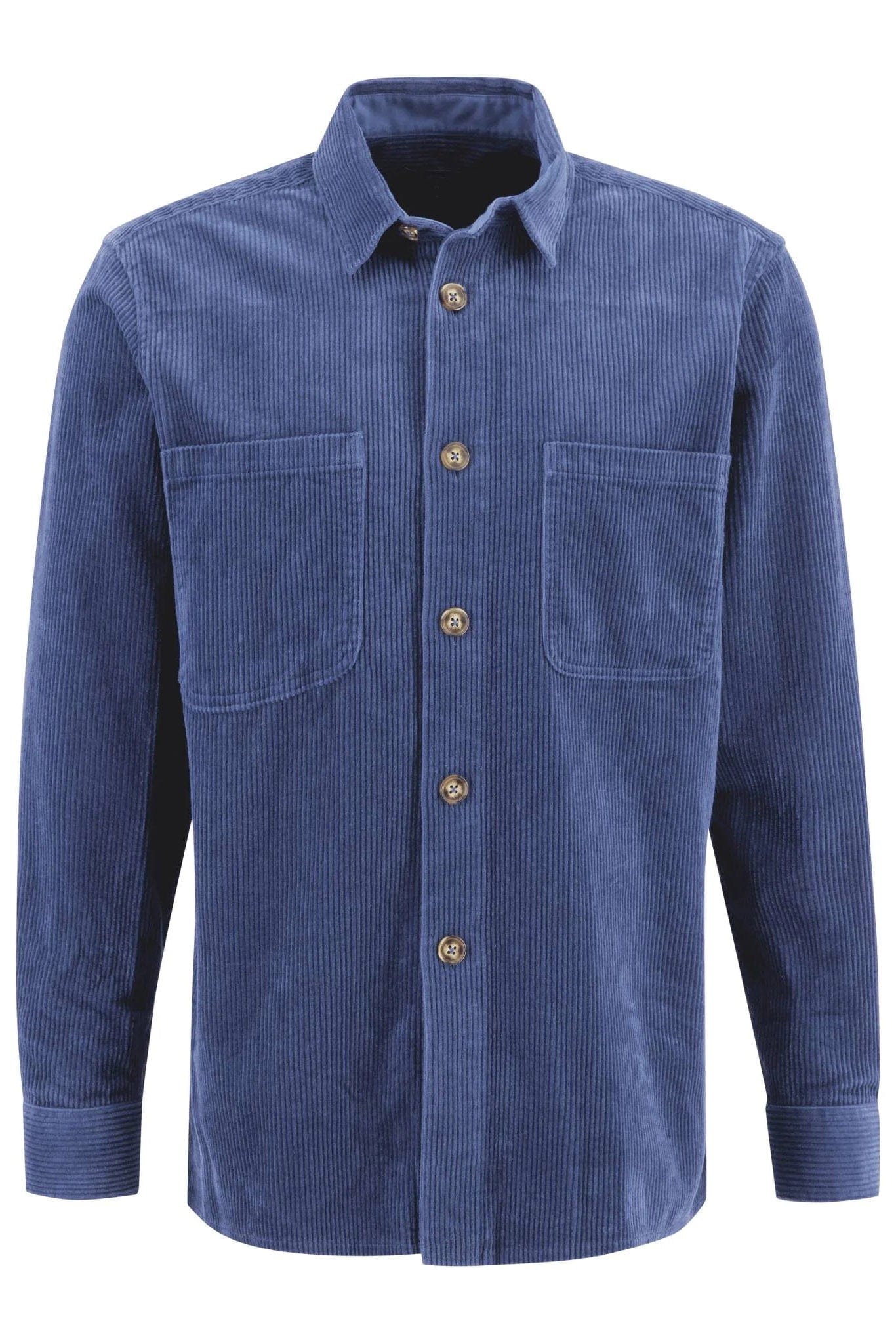 Fynch Hatton Corduroy Cotton Overshirt - Wave