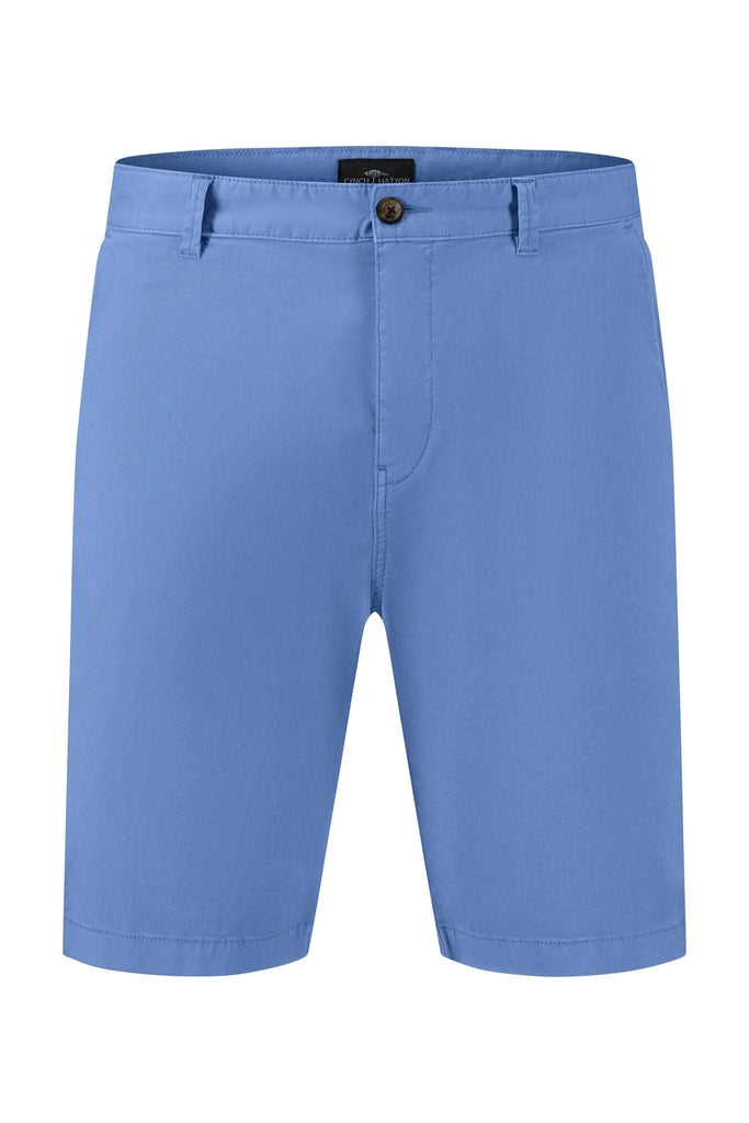 Fynch Hatton Cotton Stretch Shorts - Crystal Blue