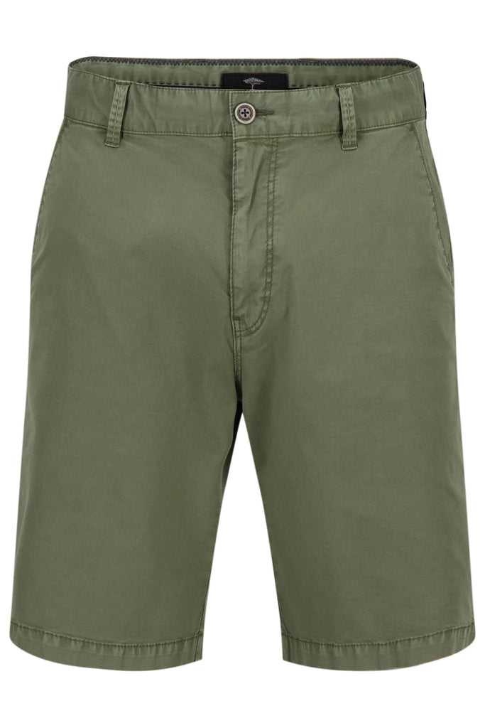Fynch Hatton Cotton Stretch Shorts - Dusty Olive