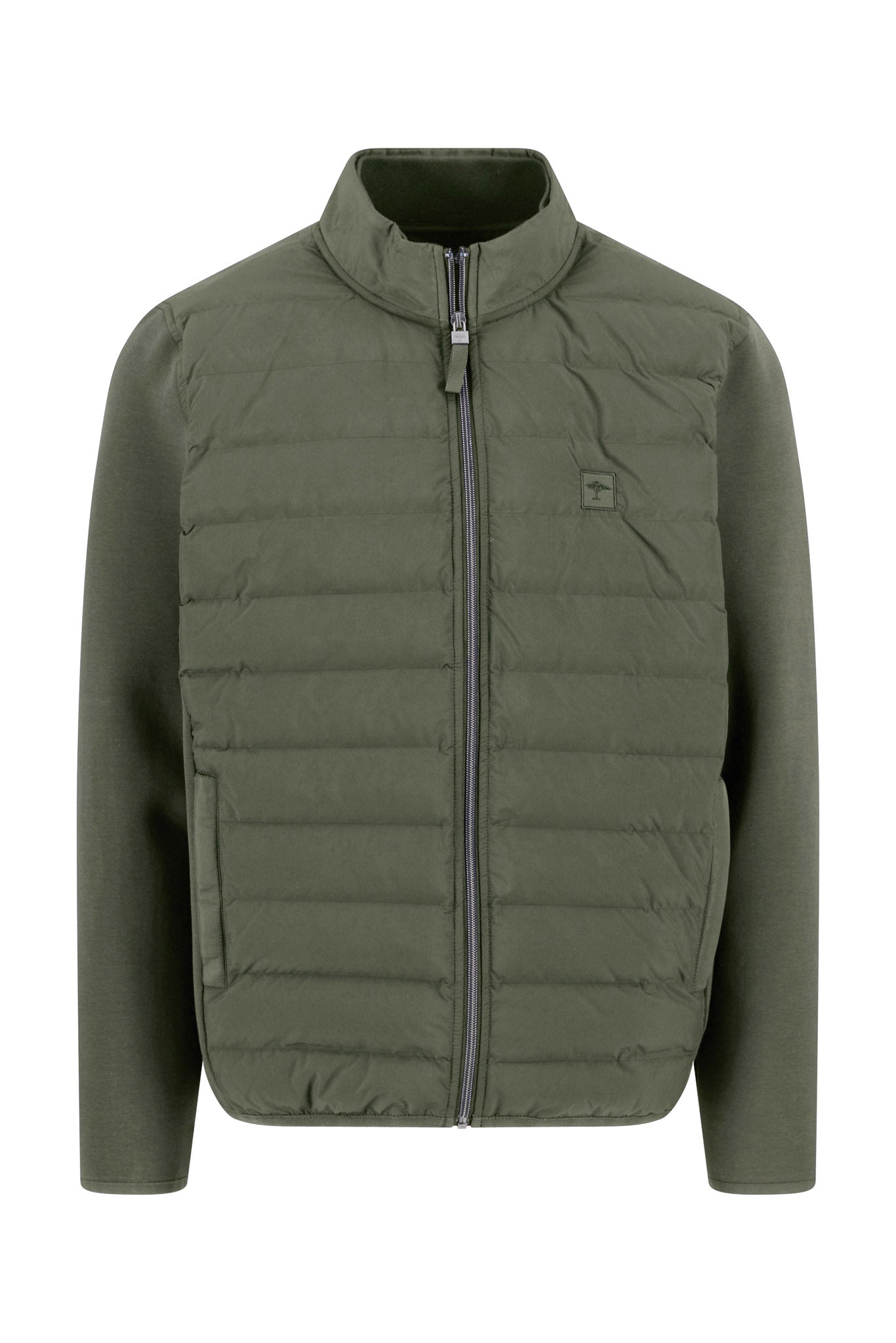 Fynch Hatton Hybrid Quilted Jacket - Dusty Olive