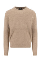 Fynch Hatton Lambswool Crew Neck Jumper - Taupe