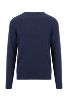 Fynch Hatton Merino Cashmere Crew Neck Jumper - Ink Blue