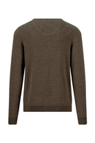 Fynch Hatton Merino Cashmere Crew Neck Jumper - Soil
