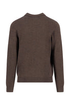 Fynch Hatton Merino Wool Knitted Polo - Dark Chocolate