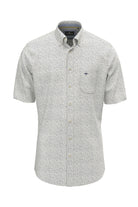 Fynch Hatton Mini Floral Short Sleeve Shirt - Horizon