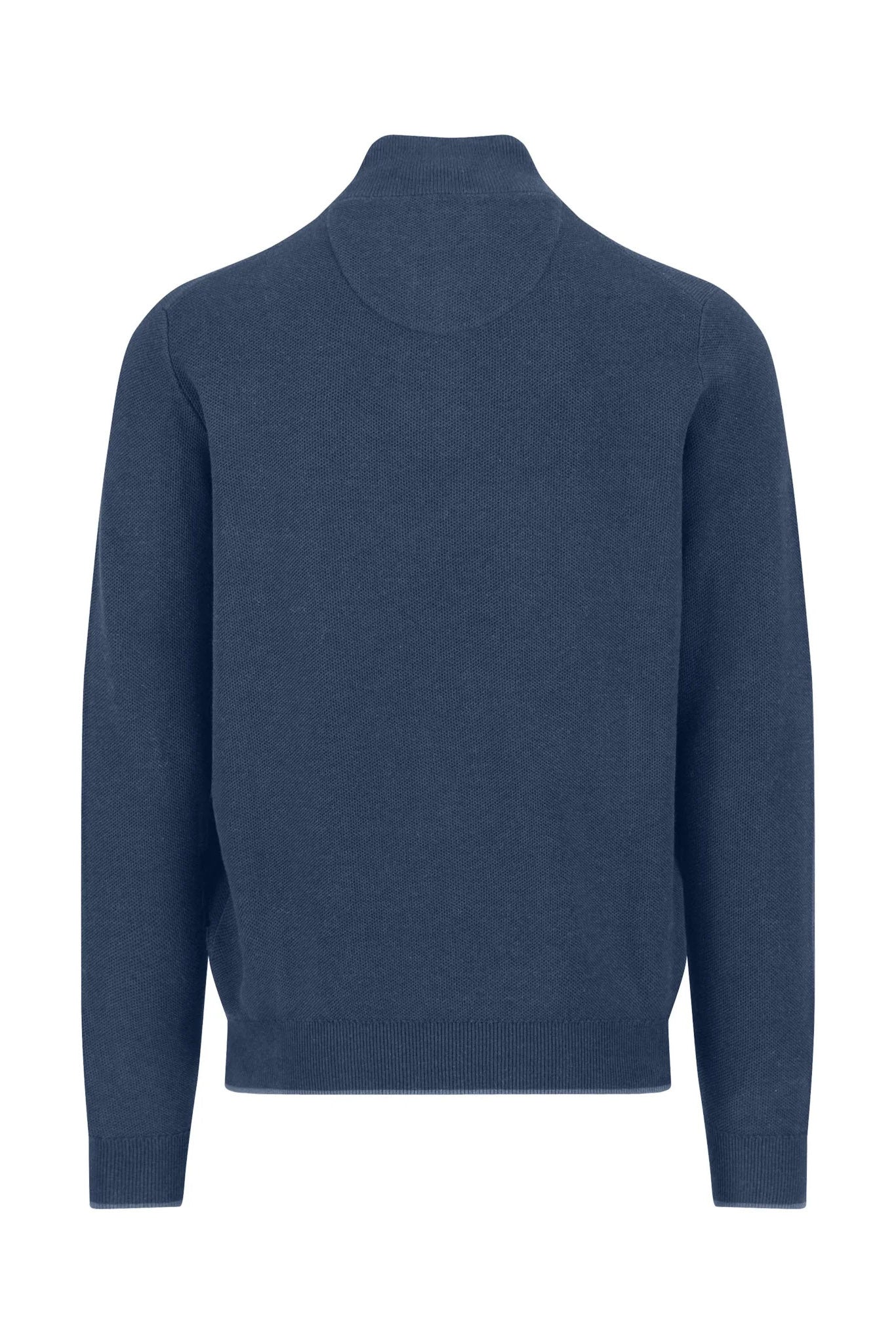 Fynch Hatton Quarter Button Knit Jumper - Night