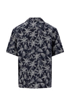 Fynch Hatton Short Sleeve Linen Resort Shirt - Navy