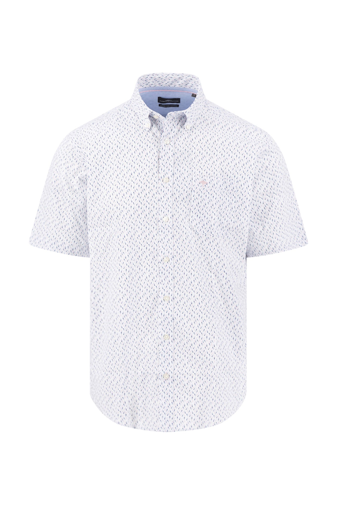 Fynch Hatton Short Sleeve Print Shirt - Magnolia