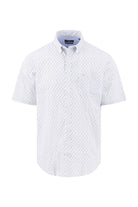 Fynch Hatton Short Sleeve Print Shirt - Magnolia