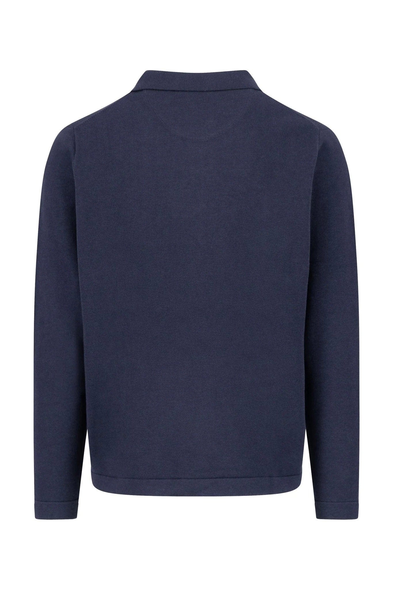Fynch Hatton Superfine Cotton Buttoned Cardigan - Navy