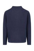Fynch Hatton Superfine Cotton Buttoned Cardigan - Navy