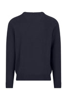 Fynch Hatton Supersoft Cotton V-Neck Jumper - Navy