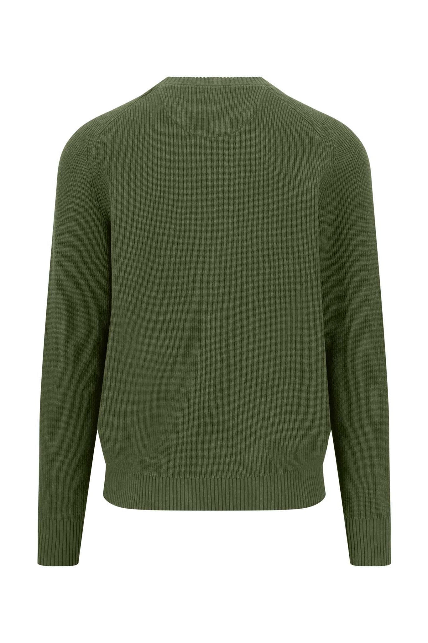 Fynch Hatton Supersoft Crew Neck Jumper - Moss