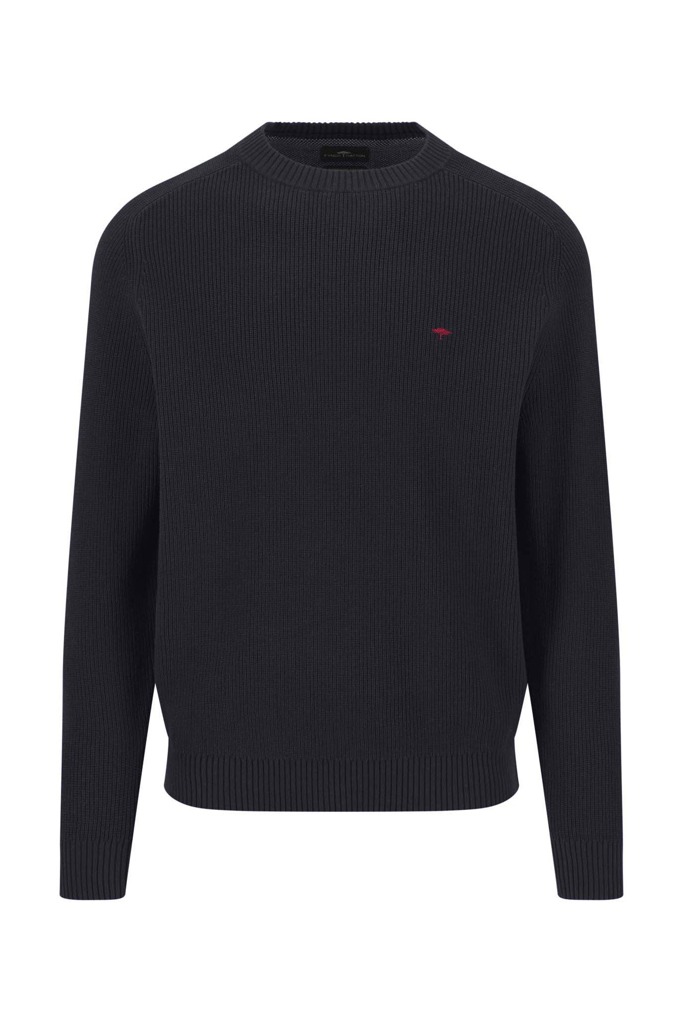 Fynch Hatton Supersoft Crew Neck Jumper - Navy
