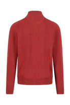 Fynch Hatton Supersoft Quarter Zip Jumper - Garnet Red