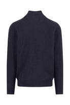 Fynch Hatton Supersoft Quarter Zip Jumper - Navy