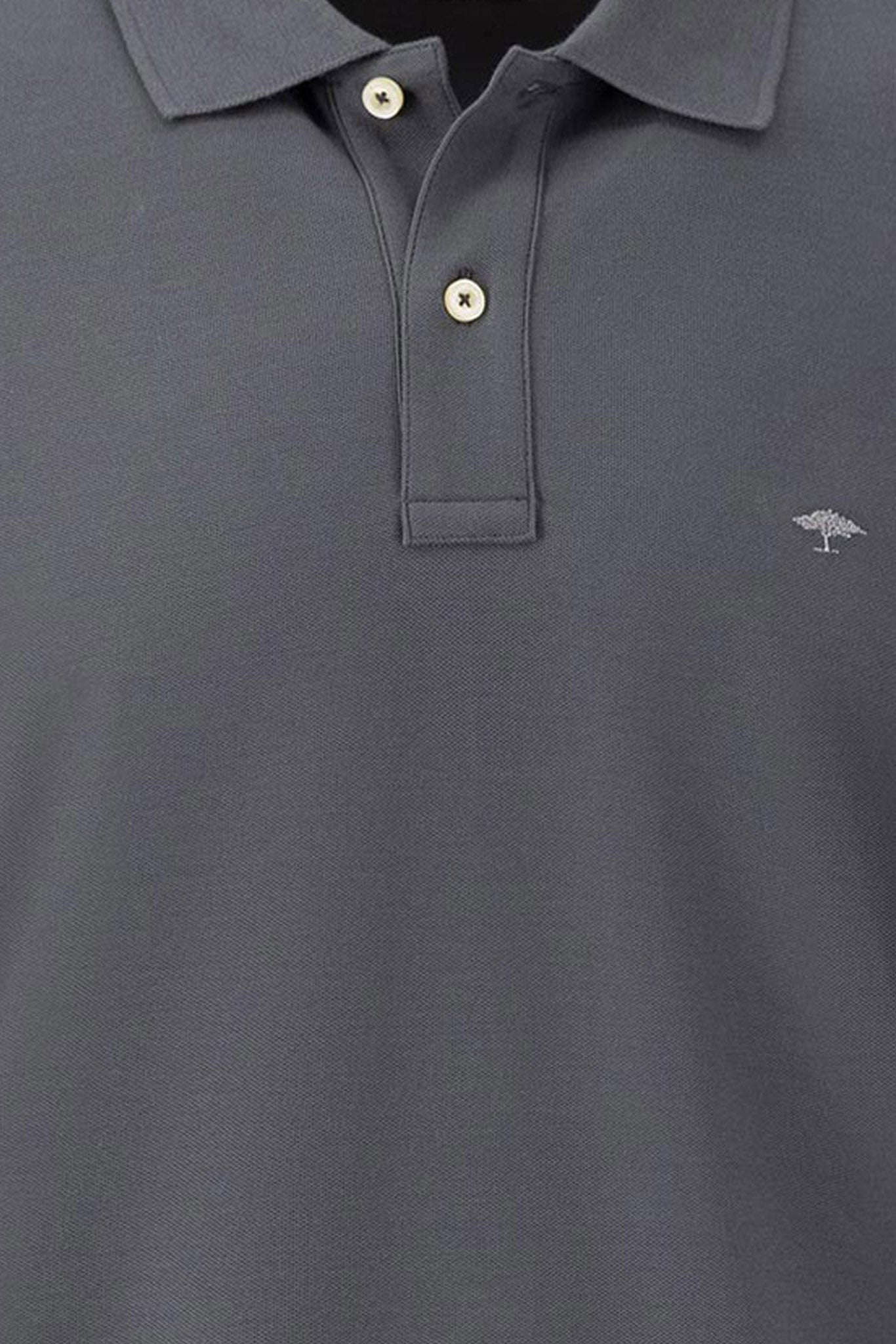 Fynch Hatton Supima Cotton Polo - Asphalt