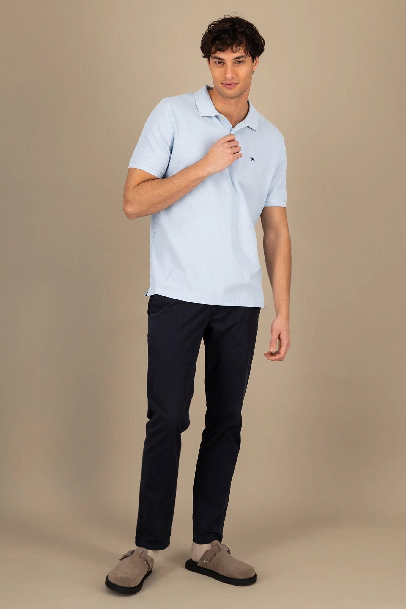 Fynch Hatton Supima Cotton Polo - Summer Breeze
