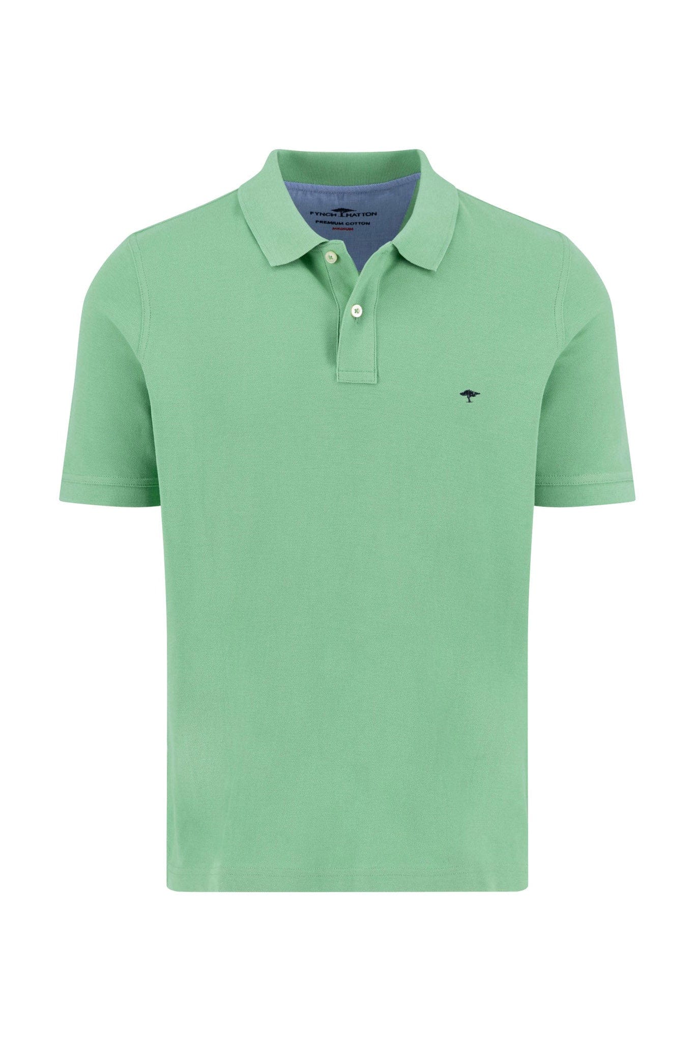 Fynch Hatton Supima Cotton Polo - Turf Green