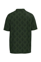 Fynch Hatton Terry Jacquard Polo - Dark Khaki