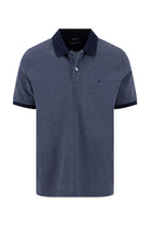 Fynch Hatton Two Tone Mercerised Cotton Polo - Navy