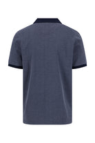 Fynch Hatton Two Tone Mercerised Cotton Polo - Navy