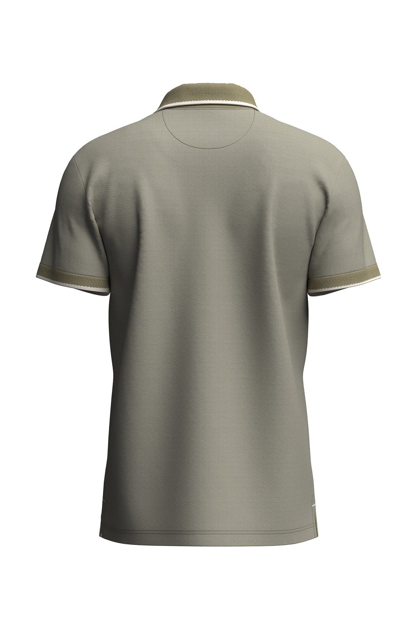 Fynch Hatton Two Tone Polo - Pistachio