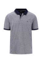 Fynch Hatton Two-Tone Stripe Polo - Navy