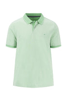 Fynch Hatton Two-Tone Stripe Polo - Turf Green