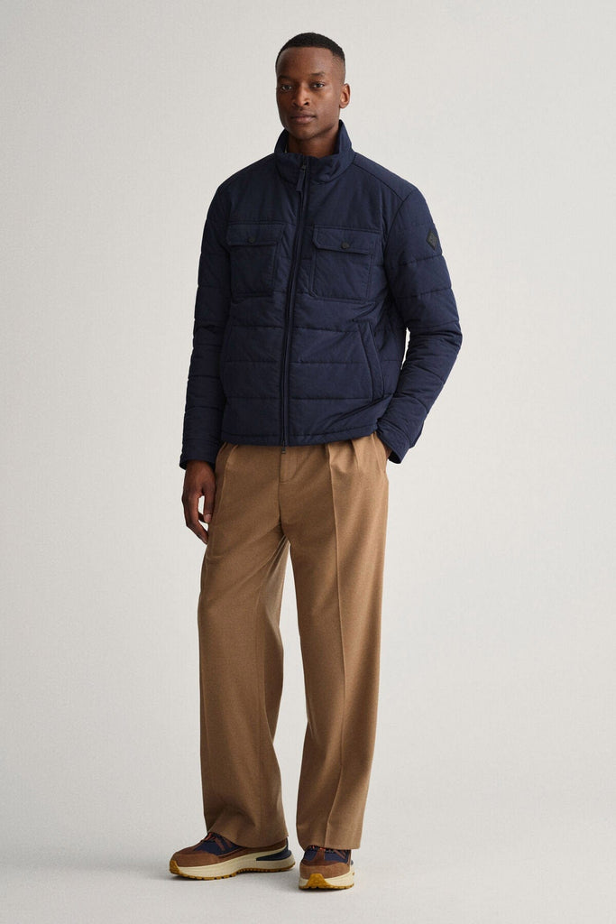 GANT Channel Quilted Windcheater - Evening Blue